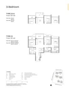 Pinery Residences 3 Bedroom Type C1