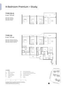 Pinery Residences 4 Bedroom Premium + Study Type D2
