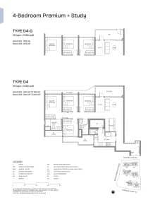 Pinery Residences 4 Bedroom Premium + Study Type D4